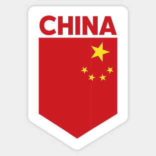 China Flag Emblem Sticker